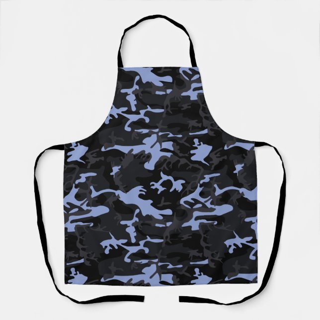 Cool Blue Highlights Camo Apron (Front)