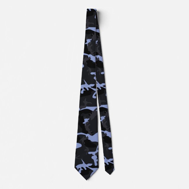Cool Blue Highlights Camo Tie (Front)