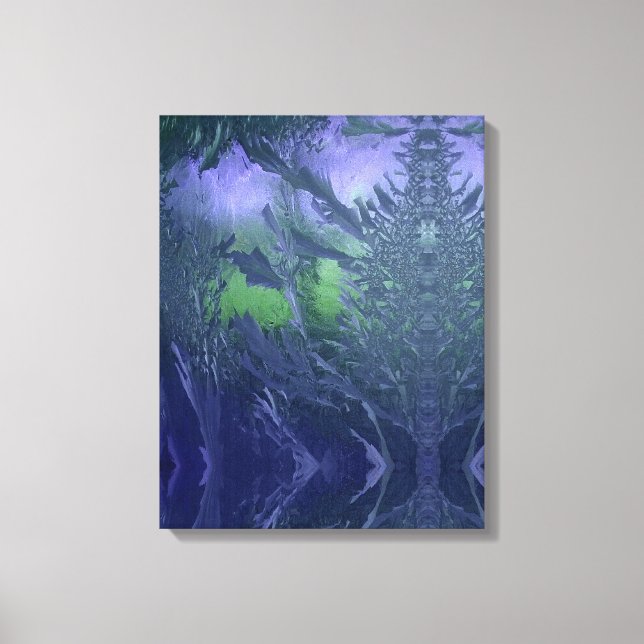 Cool blue ice  canvas print (Front)