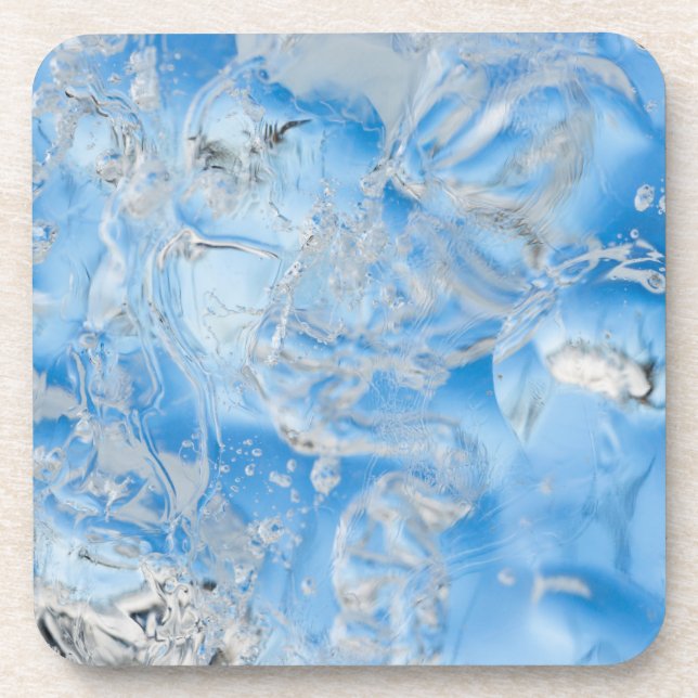Cool Blue Iceberg Coaster (Front)