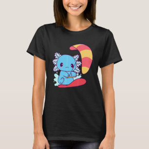 Cool Blue Kiteboarding Axolotl Kitesurfing Life T-Shirt