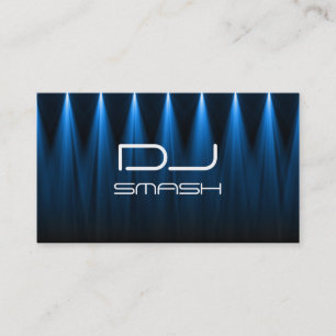 Cool Blue Lights DJ Music Business Card