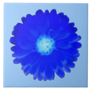 Cool Blue Marigold Tile