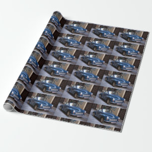Cool Blue Morris Minor 1000 Wrapping Paper