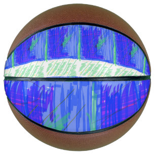 Cool Blue Nautical Abstract  Basketball