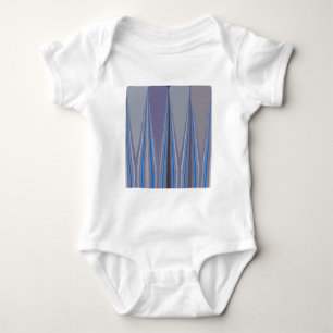 Cool Blue Seamless Design Baby Bodysuit