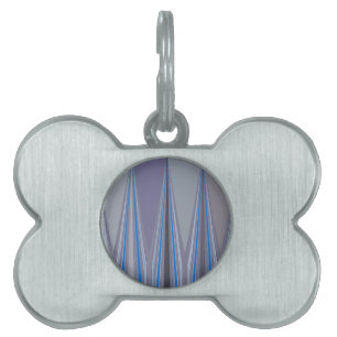 Cool Blue Seamless Design Pet Tag