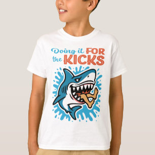 Cool Blue Shark for Kicks Kids T-Shirt