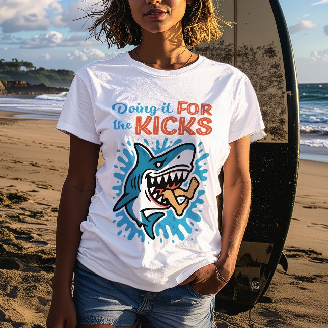 Cool Blue Shark for Kicks Women's T-Shirt (Creator Uploaded)
