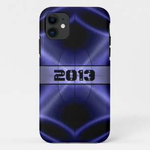 Cool Blue Shiny Stainless Steel Metal iPhone 11 Case