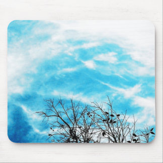 Cool Blue Sky Mouse Mat