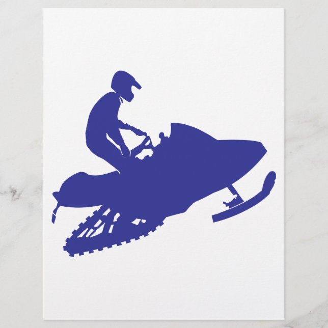 Cool Blue Snowmobiler (Front)