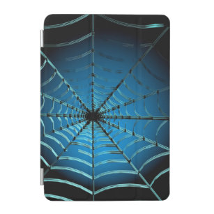 Cool Blue Spider Web iPad Mini Cover