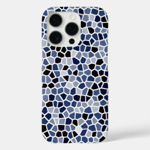 COOL Blue Stained Glass Pattern iPhone 16 Pro Case