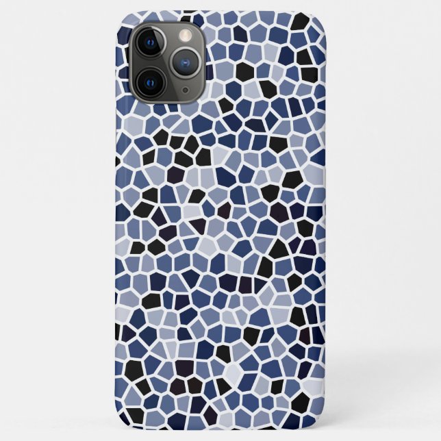 COOL Blue Stained Glass Pattern Case-Mate iPhone Case (Back)