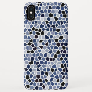 COOL Blue Stained Glass Pattern iPhone XS Max Case