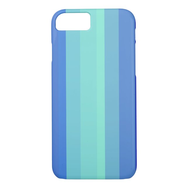 Cool Blue Stripes Case-Mate iPhone Case (Back)