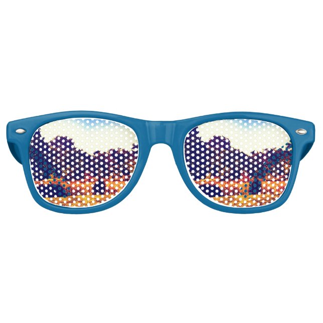 Cool blue trees sunglasses (Front)