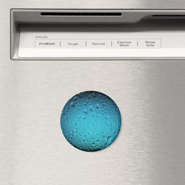 Cool Blue water drops Magnet (In Situ (Dishwasher))