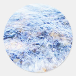 Cool blue waving water Sticker