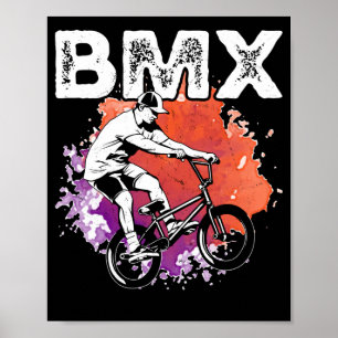 Cool BMX Bike Boys Bicycle Poster