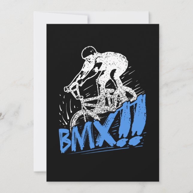 Cool BMX Freestyle BMX Rider Gift Idea Invitation (Front)