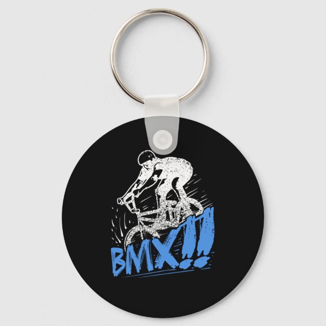 Cool BMX Freestyle BMX Rider Gift Idea Key Ring (Front)