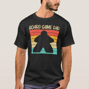 Cool Board Game For Dad Father Board Gamer Meeple T-Shirt