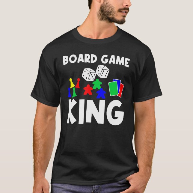 Cool Board Games Art For Men Father Meeple Card Ch T-Shirt (Front)