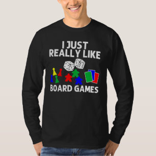 Cool Board Games Art For Men Women Meeple Card Che T-Shirt