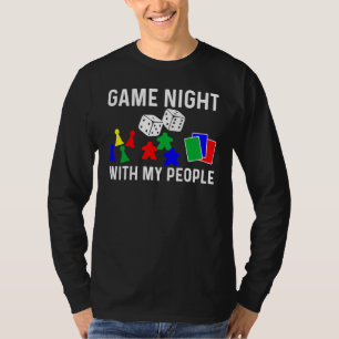 Cool Board Games Art For Men Women Meeple Card Che T-Shirt