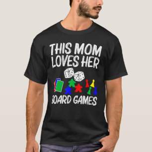 Cool Board Games Art For Mum Mother Meeple Card Ch T-Shirt
