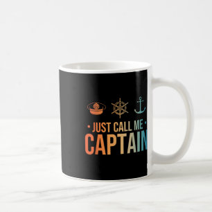 Cool Boat Captain Art For Men Women Sailboat Boati Coffee Mug