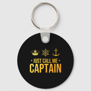 Cool Boat Captain Art For Men Women Sailboat Boati Key Ring