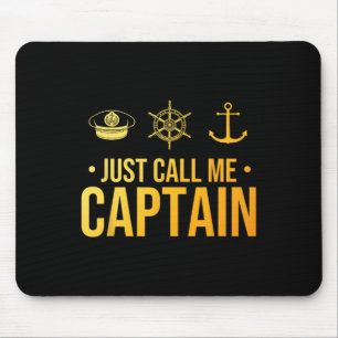Cool Boat Captain Art For Men Women Sailboat Boati Mouse Mat