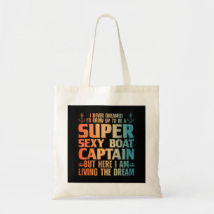 Cool Boat Captain For Men Women Sail Pontoon Boati Tote Bag