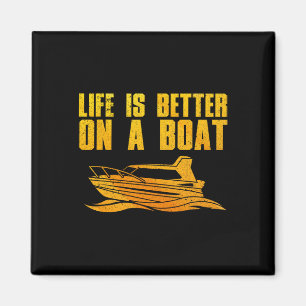 Cool Boating For Men Women Boat Captain Pontoon Ya Magnet
