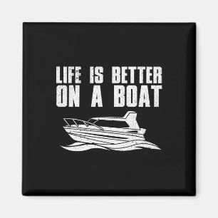 Cool Boating For Men Women Boat Captain Pontoon Ya Magnet