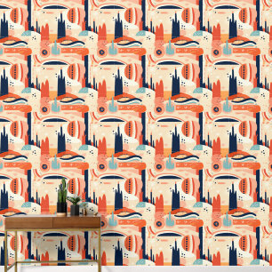 Cool Boho Southwestern pattern tiled Wallpaper