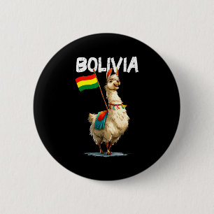 Cool Bolivian Llama Costume For Bolivia Lovers  6 Cm Round Badge