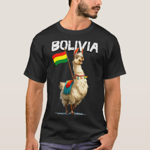 Cool Bolivian Llama Costume For Bolivia Lovers  T-Shirt