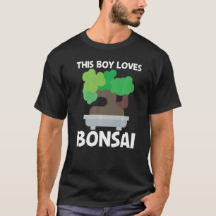 Cool Bonsai For Boys Kids Tree Plant Garden T-Shirt