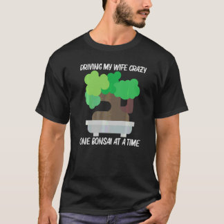 Cool Bonsai For Men Dad Boys Tree Plant Garden T-Shirt