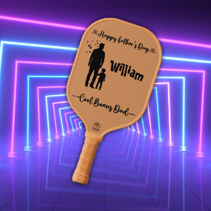 Cool Bonus Dad Happy Father's Day   Pickleball Paddle