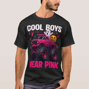 Cool Boo Wear Pink Monster Truck Breast Cancer T-Shirt