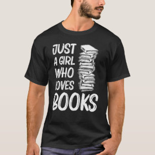 Cool Book Art For Girls Kids Bookworm Bookish Read T-Shirt
