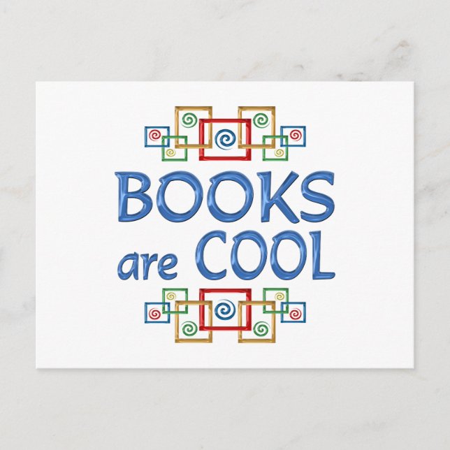Cool Books Postcard (Front)