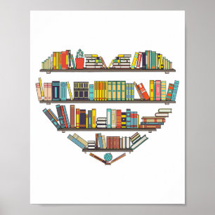 Cool Books Reading Men Women Book Lover Literacy L Poster