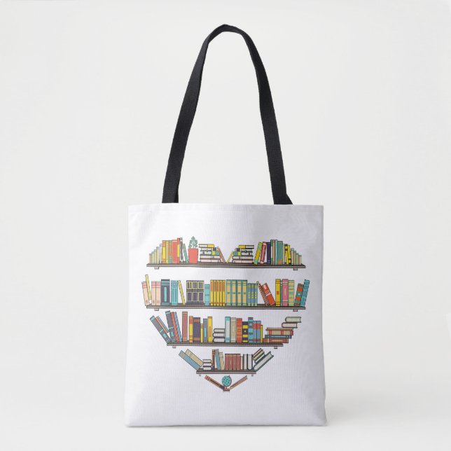 Cool Books Reading Men Women Book Lover Literacy L Tote Bag (Front)