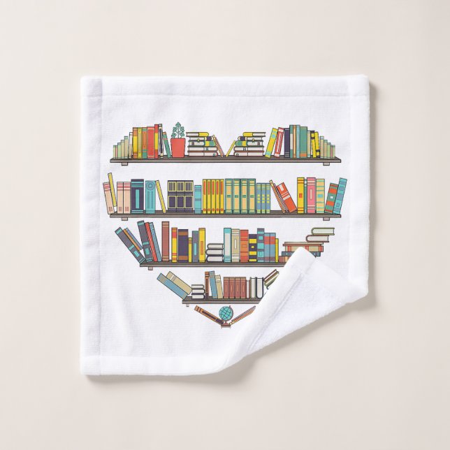 Cool Books Reading Men Women Book Lover Literacy L Wash Cloth (Wash Cloth)